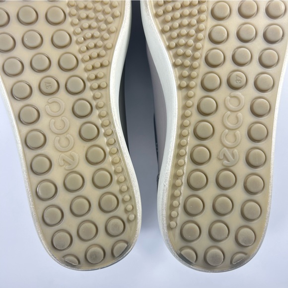 Ecco Soft 7 Oyster Grey Leather Lace-up Comfort Sneaker Shoe Casual Women’s Sz 6 - Picture 13 of 15
